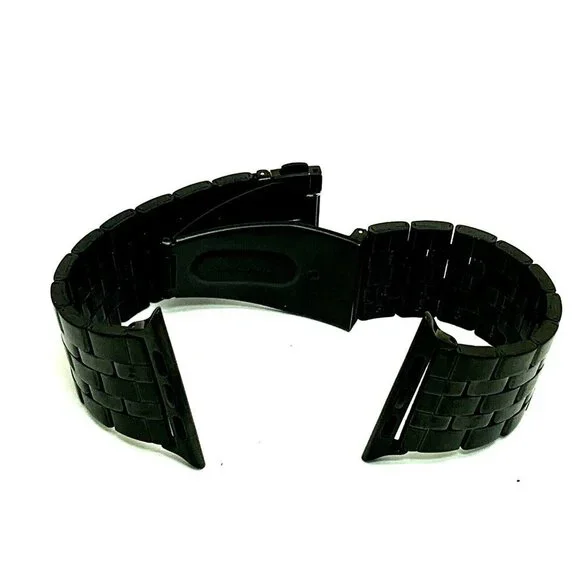 Vince Camuto Men's Apple Watch Band Black Stainless Steel 42/44/45mm
